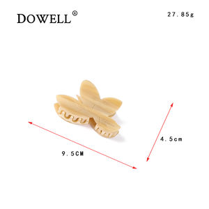 DOWELL, оптовая продажа, простая Новая модная цветная полоска 9,5 см, ацетатные заколки для волос для женщин - Product Image 2