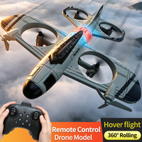 Avion RC 2.4G en mousse EPP, jouet avion, acrobaties à 360°, commutateur de vitesse, atterrissage à une touche, maintien d'altitude, drone quadricoptère télécommandé
