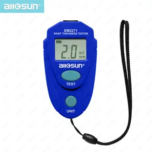 Allosun EM2271 Digitale Verf Dikte Tester Automotive Coating Tester Lcd Emaille Mini Verf Diktemeter Meter Tool