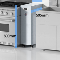 Purificateur d'eau RO à 5 étapes à faible bruit avec roues pivotantes et haute performance pour les écoles, les hôtels et les bureaux