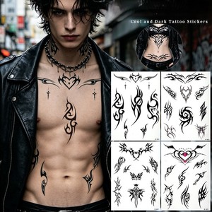 Tatuajes Temporales de Alta Gama con Diseño de Súcubo, Resistentes al Agua, Marcas Sensuales e Íntimas <span class=keywords><strong>para</strong></span> Abdomen, Pecho, Cintura, Decoración <span class=keywords><strong>para</strong></span> Fiestas de Parejas - Product Image 5