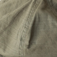 Casquette Baker Boy Ripstop de Haute Qualité, Casquette Gavroche Vintage Premium Vert Olive, Casquette Urbaine avec Accessoires Métalliques, Vente en Gros, Logo Personnalisé