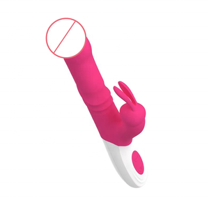 Pontec Waterproof Masturbation Device Thrusting & Rotating Bunny <b>Dildo</b> Sex Toy Clitoris G Spot Rabbit Vibrator For Women - Product Image 2