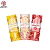 Sacs à Popsicle Soudés au Dos en Aluminium pour Aliments Surgelés, Emballage de Bâtonnets de Crème Glacée en Plastique Alimentaire Personnalisé à Logo, Vente Chaude