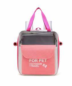 Custom Logo Portable Breathable Fully Ventilated Mesh Airline Approved Pet Carrier <b>Backpack</b> 3 Sides Opening Transparent Fashion - Product Image 4