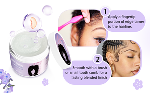 Coffret de cire coiffante et sérum pour tresses et styles capillaires noirs – Marque privée - Product Image 3