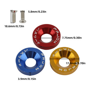 สกรูยึดอะลูมิเนียมสีน้ำเงิน Zuqing M6 สำหรับจักรยานไฟฟ้า แผ่นกันลื่น บังโคลน และขายึดป้ายทะเบียน - Product Image 2