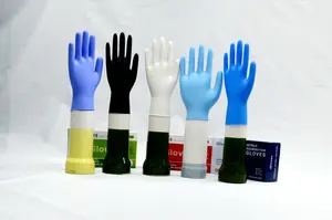 Sarung tangan sekali pakai nitril tahan air pabrikan Tiongkok lateks bebas pemeriksaan sarung tangan kerja bubuk Gratis