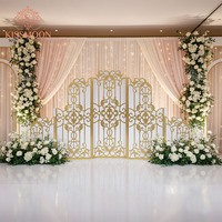 Toile de fond de scène de mariage en acrylique de luxe, style moderne, taille et couleur personnalisables, décorations pour banquets et fêtes de mariage