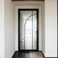 Elegantes Puertas Francesas de Hierro y Vidrio, Precio de Fábrica al por Mayor para Villas de Lujo
