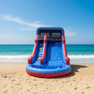 Toboggan Gonflable avec Piscine pour Enfants et Adultes – Jeux Amusants pour Événements en Jardin – Grand Parc Aquatique Commercial Gonflable <span class=keywords><strong>Pas</strong></span> <span class=keywords><strong>Cher</strong></span> avec Toboggans et Piscine - Product Image 1