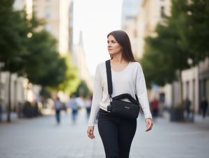 Bolso bandolera para teléfono con doble cierre para mujer, material PU, MIT-22001 - Product Image 2