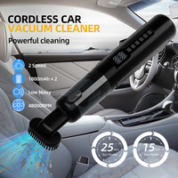 Compresseur d'air portable pour voiture, aspirateur, gonfleur de pneus 150 PSI, pompe à air avec écran LED, arrêt automatique, moteur sans balais, filtre HEPA