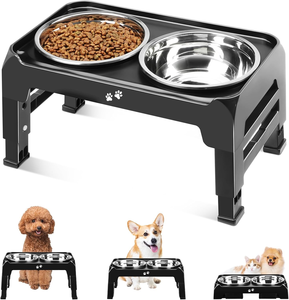 Cuenco alimentador para perros de acero inoxidable al por mayor con altura ajustable, comederos ecológicos para gatos domésticos, cuenco de comida lenta, suministros para mascotas - Product Image 2