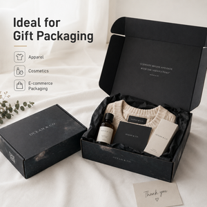 Custom Marble Print Black Corrugated Mailer <b>Box</b> with Matt Lamination Embossing UV Coating Luxury Brand <b>Shipping</b> Packaging <b>Box</b> - Product Image 5