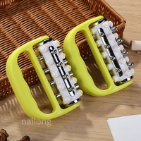 Masseur à rouleaux à cinq rangées en matériaux variés, à poignée ergonomique, design créatif en forme de pilier de fer, outil de relaxation, directement de l'usine du Zhejiang
