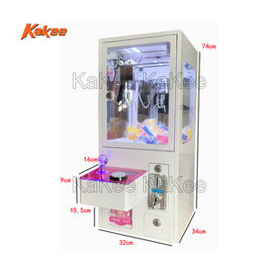 เครื่องเกมกรงเล็บ LED ขนาดเล็กสำหรับ<span class=keywords><strong>ของเล่น</strong></span>ตุ๊กตาสัตว์ของขวัญรางวัลเหรียญโทเค็น - Product Image 3