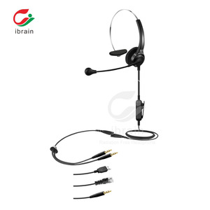 Soft Earmuff Call Center <strong>Headsets</strong> <strong>Noise</strong> <strong>Canceling</strong> Headphone Safe Anti Radiation <strong>Headset</strong> - Product Image 3