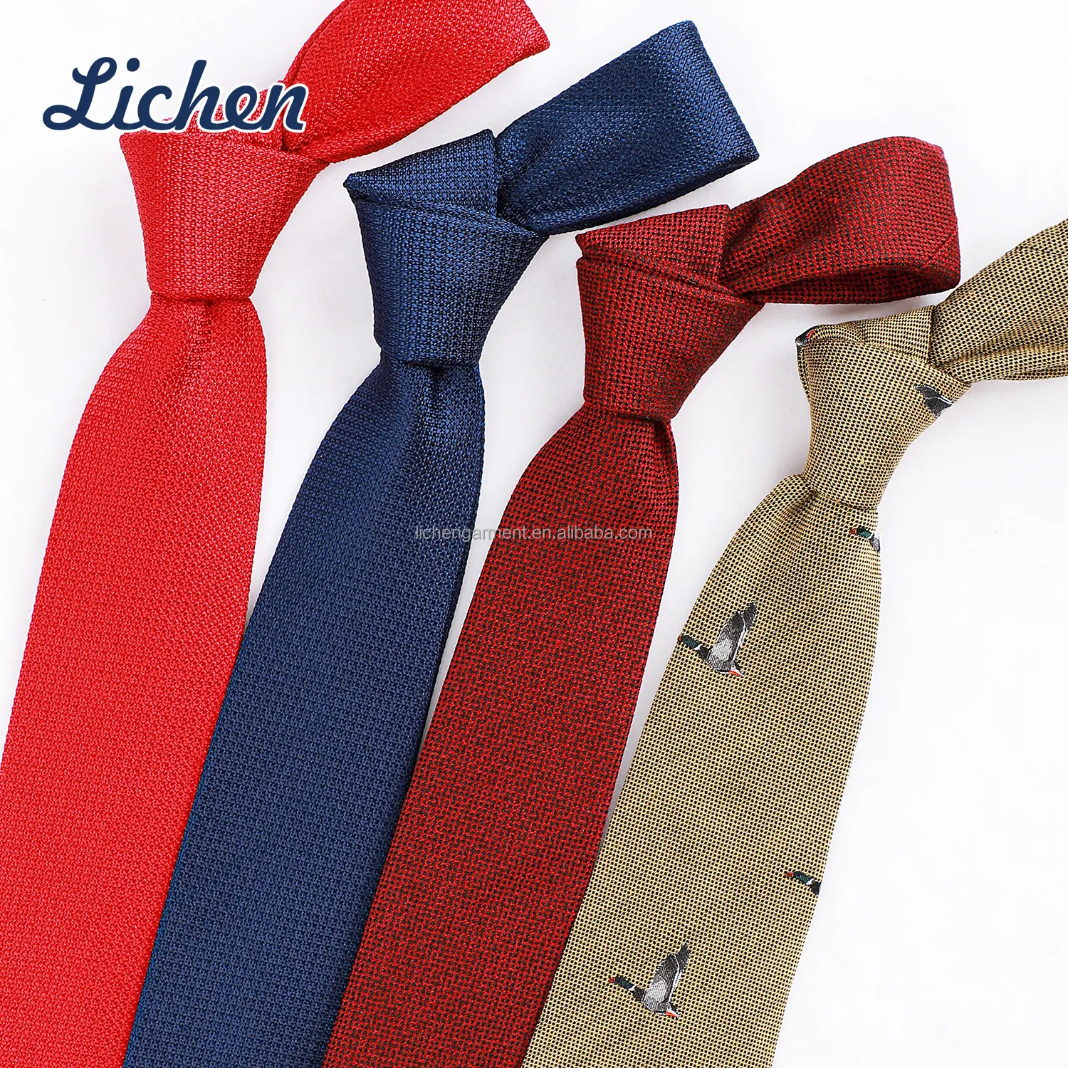 Italian Fabric Woven Neck Ties Mens Handmade Tie 100% Silk Necktie with Custom logo