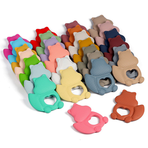 Breloques à mâcher en silicone pour bébé, jouets <span class=keywords><strong>de</strong></span> <span class=keywords><strong>dentition</strong></span> pour enfant en bas âge, jouets <span class=keywords><strong>de</strong></span> qualité alimentaire, animaux, écureuil, <span class=keywords><strong>anneau</strong></span> <span class=keywords><strong>de</strong></span> <span class=keywords><strong>dentition</strong></span> pour bébé - Product Image 1
