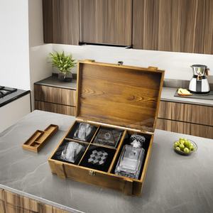 Artículos Populares, el <span class=keywords><strong>Mejor</strong></span> Regalo para el Día de Navidad, Juego de Decantador de <span class=keywords><strong>Whisky</strong></span> de Granito Ecológico y Piedras Enfriadoras de Vidrio para Hombre - Product Image 6