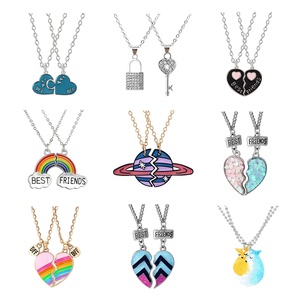 Colliers pendentifs mignons et simples en forme <span class=keywords><strong>de</strong></span> chat et <span class=keywords><strong>de</strong></span> renard KT <span class=keywords><strong>pour</strong></span> femmes, étudiantes, colliers <span class=keywords><strong>de</strong></span> <span class=keywords><strong>couple</strong></span> en forme <span class=keywords><strong>de</strong></span> cœur, bijoux cadeaux <span class=keywords><strong>pour</strong></span> meilleures amies - Product Image 1
