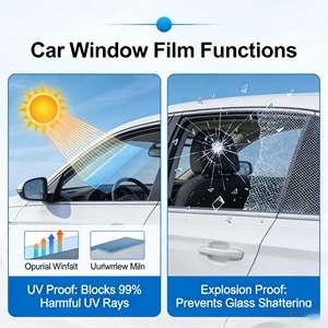Película para Ventanas de Auto Más Vendida, 2mil, Protección UV, Rechazo de IR, Protección de Privacidad, Resistente a Rayones, Tinte para Ventanas de Auto - Product Image 6