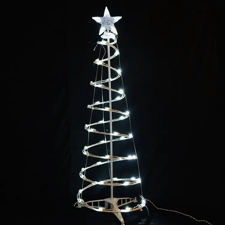 Led Holiday Light With50 Lights 4Ft Spiral Christmas Tree Light Holiday Outdoor Decoration Led Christmas Tree Light