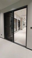 Porte coulissante double vitrage en aluminium Deioux NFRC AS2047 pour balcon et cour, modèle américain et australien, pour entrepreneurs, avec fonction de levage et de glissement