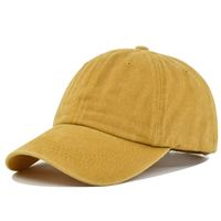 Gorra de béisbol de algodón de sarga ajustable vintage Sombreros de papá lisos blanqueados personalizados Gorras lavadas sin estructura para acampar y hacer senderismo
