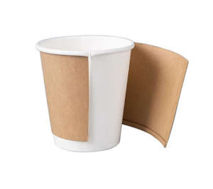 Gobelets en papier jetables personnalisés pour café et bonbons avec double laminage PE, durables pour boissons chaudes, espresso, latte - Modèle 0343 - Product Image 5