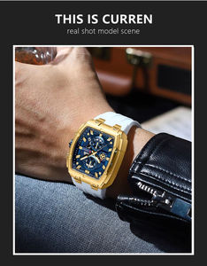 Montre-bracelet de luxe étanche pour homme Curren 8488, chronographe, montre à quartz originale pour homme, boîte de montre, montre homme - Product Image 2