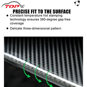 <span class=keywords><strong>Film</strong></span> de protection de peinture en TPU PPF en fibre de <span class=keywords><strong>carbone</strong></span> forgée auto-cicatrisante colorée pour capots de moteur et pare-chocs - Product Image 2