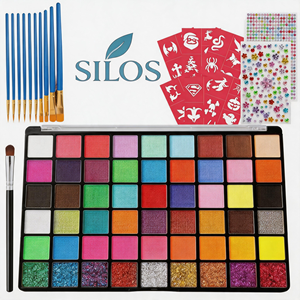 Pintura Acrílica para <span class=keywords><strong>Cara</strong></span> y Cuerpo, Set de 12 Colores con Patrón de <span class=keywords><strong>Araña</strong></span>, 5ml por Color, Resistente a los Rayos UV, Inofensiva para la Piel, Ideal para Fiestas, Festivales y Adolescentes - Product Image 1