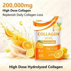 Colágeno Hidrolizado en Polvo Sin Azúcar al por Mayor OEM, Polvo de Colágeno con Vitamina C para Blanquear la Piel - Product Image 3