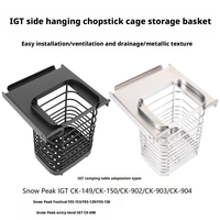 Panier de rangement et d'égouttage pour couverts en acier inoxydable, à suspendre latéralement, pour extérieur, camping et randonnée, portable et détachable