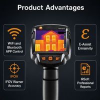 Cámara Termográfica Testo 872, Resolución IR de 320x240, Superresolución de 640x480, Sensibilidad de 0.05C, WiFi, Bluetooth con APP