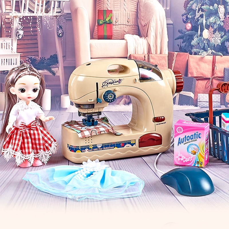 Mini Máquina De Coser Juguete Educativo Para Niños 4+ | Funciona Con 4 Pilas AA | Manualidad Creativa