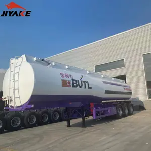 4 Compartimenten 45000 Liter Olietank Brandstoftanker Vrachtwagen Oplegger Te Koop