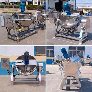 Olla de Cocción Automática para Restaurante, Nueva, Pequeña, para Comida India, 50l 180 Litros, Calentamiento Directo, para Hacer Mermelada de Frutas, con Mezclador - Product Image 2