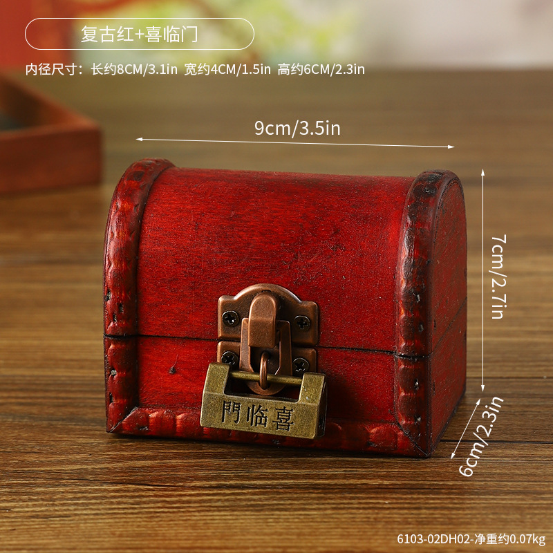 6103-02DH02--6103 ชุดแต่งงานสีแดงย้อนยุค