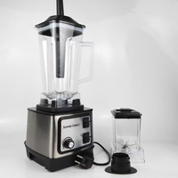 Mixeur-broyeur 2-en-1 Sliver Crest, grande capacité 2,5 L, mixeur électrique multifonction pour la maison et la cuisine, broyage de glace et extraction de jus