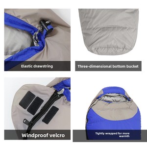 Nouveau Sac <span class=keywords><strong>de</strong></span> Couchage Personnalisable pour Camping en Plein Air, Léger, Imperméable, Chaud, en Duvet <span class=keywords><strong>de</strong></span> <span class=keywords><strong>Canard</strong></span>, pour Adultes, Idéal pour les Voyages en Voiture, Quatre Saisons - Product Image 5