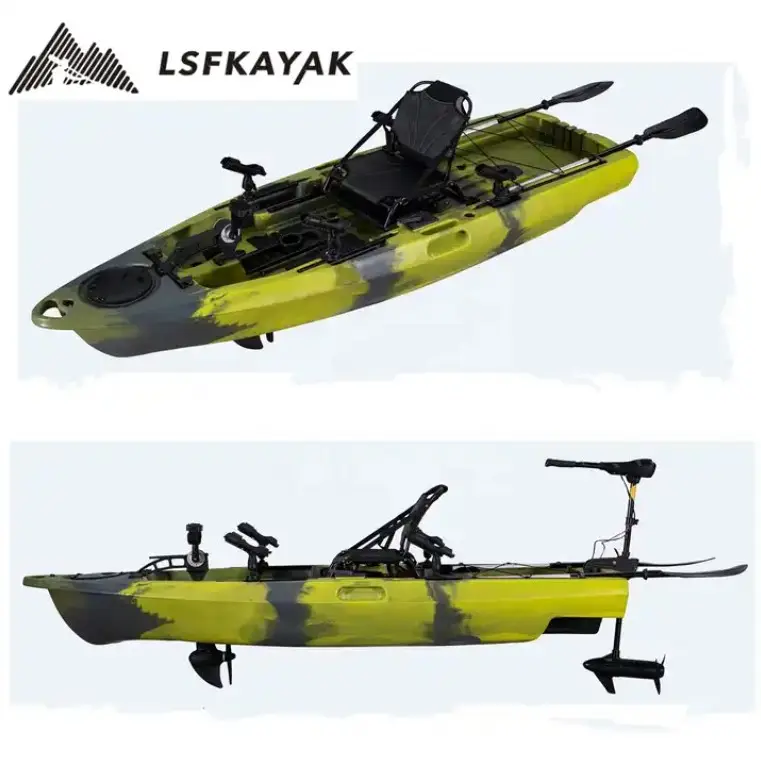 LSF New Design 9.5FT Pedal Drive Kayak Fishing Kayak with Electric Motor