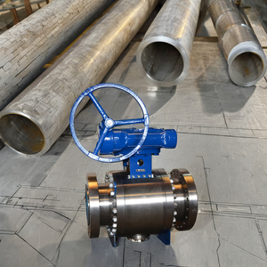 Stainless Steel <b>Worm</b> Gear Operated Mounted Ball Valves Ball - Product Image 5