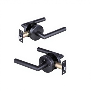 Modern Privacy Gold <b>Door</b> Handles Heavy Duty <b>Door</b> Lever with <b>Knobs</b> for Bedroom Bathroom or Hotel Use - Product Image 3