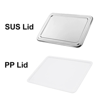 Plateau rectangulaire en acier inoxydable 304/201, 4 ou 5 compartiments, design classique, pour la rentrée scolaire