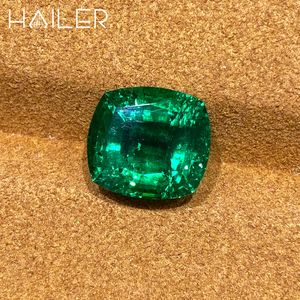 Groothandel Fabrikant Colombia Smaragd Kussen Gesneden 11*<span class=keywords><strong>12</strong></span> <span class=keywords><strong>Mm</strong></span> Echte Hydrothermale Lab Geteelde Smaragd Kralen - Product Image 4