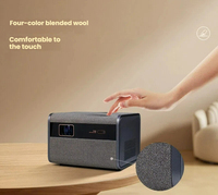 Projecteur de cinéma 3D mini portable 4K avec correction de la distorsion trapézoïdale, mise au point automatique, LED intégrée, Android 11, 3000 lumens, haut-parleurs intégrés HIFI