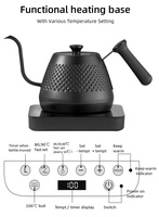 Petit appareil de cuisine goutte à goutte café bouilloire électrique chauffe-eau col de cygne café goutte à goutte pot avec long bec